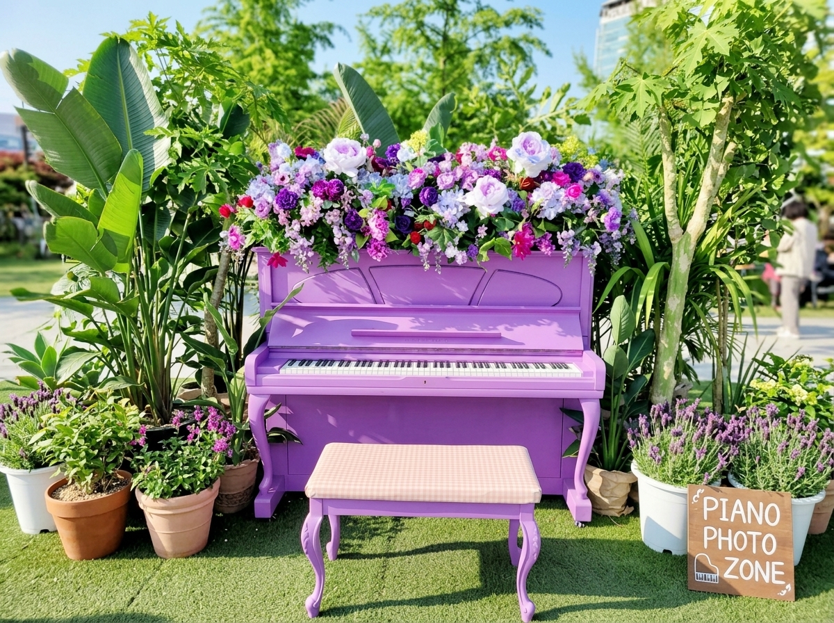피아노 포토존